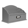 All-in-One Desk Organizer with 6 Compartments - Grey